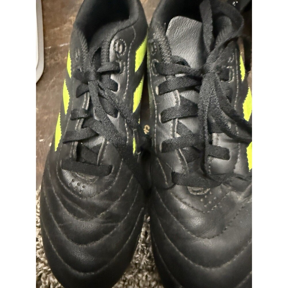 Adidas Kids Soccer Cleats Black And Neon Yellow Size 4
